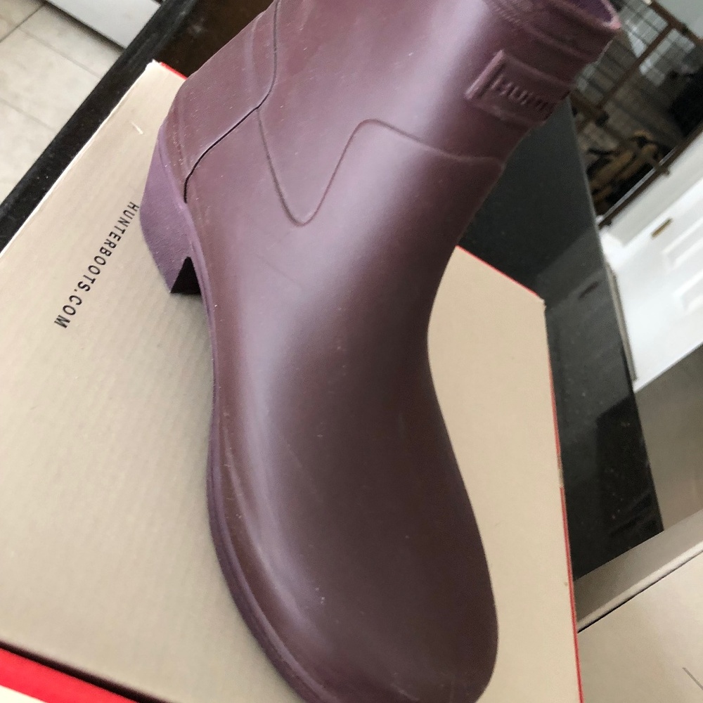 New Hunter ankle biker boots and cleaner